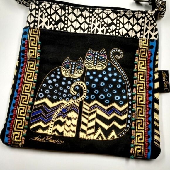 Laurel Burch Cat Purse Bag Crossbody Kitty Handbag - Picture 2 of 16